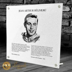 Mustang JEAN BELIVEAU HOCKEY HALL OF FAME INDUCTION REPLICA PLAQUE