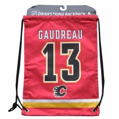 KDI JOHNNY GAUDREAU CALGARY FLAMES PLAYER DRAWSTRING BAG