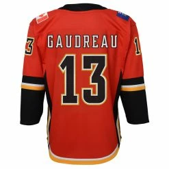 Outerstuff JOHNNY GAUDREAU CALGARY FLAMES YOUTH PREMIER JERSEY