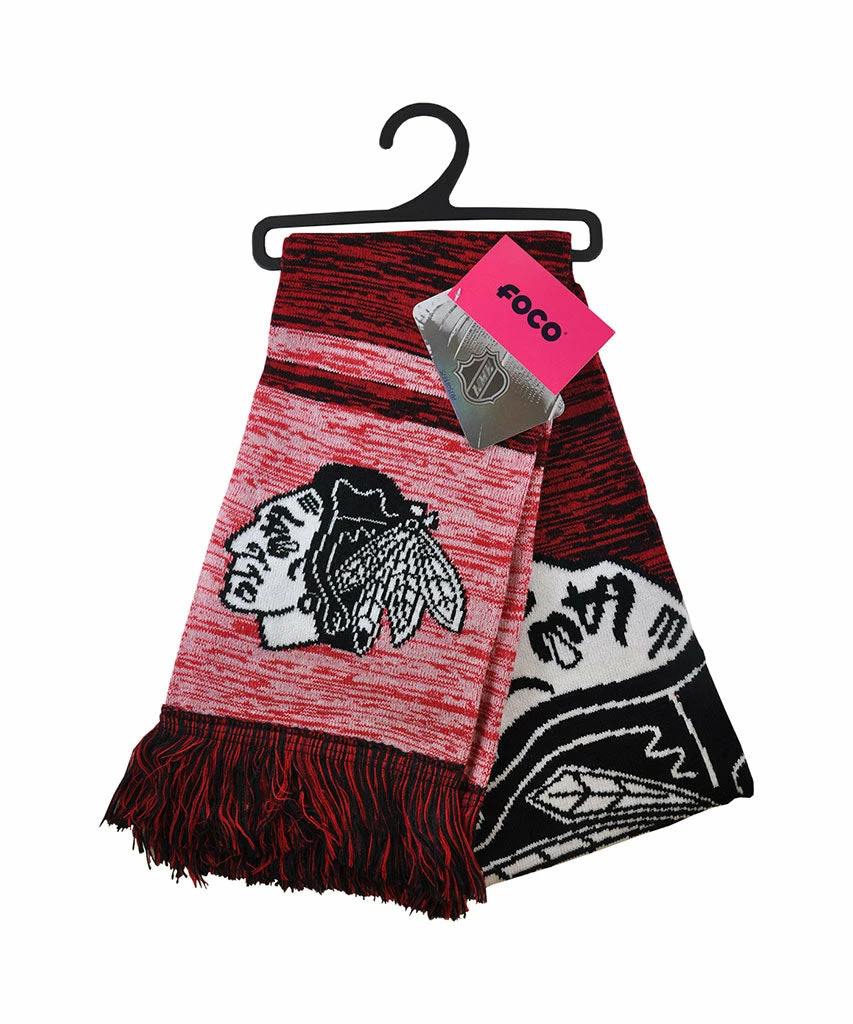 KDI CHICAGO BLACKHAWKS BIG LOGO SCARF 1 KDI CHICAGO BLACKHAWKS BIG LOGO SCARF
