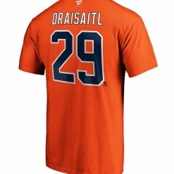 LEON DRAISAITL EDMONTON OILERS FANATICS MEN'S NAME AND NUMBER T SHIRT