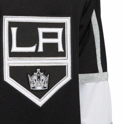 LOS ANGELES KINGS ADIDAS ADIZERO PRIMEGREEN AUTHENTIC BLACK HOME JERSEY 8 LOS ANGELES KINGS ADIDAS ADIZERO PRIMEGREEN AUTHENTIC BLACK HOME JERSEY -Atlantic Division Shop LOS ANGELES KINGS ADIDAS ADIZERO PRIMEGREEN AUTHENTIC BLACK HOME JERSEY LOGO CREST