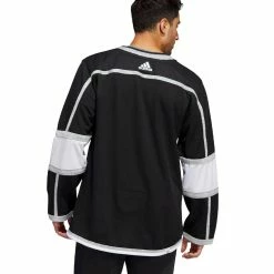 LOS ANGELES KINGS ADIDAS ADIZERO PRIMEGREEN AUTHENTIC BLACK HOME JERSEY 7 LOS ANGELES KINGS ADIDAS ADIZERO PRIMEGREEN AUTHENTIC BLACK HOME JERSEY -Atlantic Division Shop LOS ANGELES KINGS ADIDAS ADIZERO PRIMEGREEN AUTHENTIC BLACK HOME JERSEY MODEL BACK