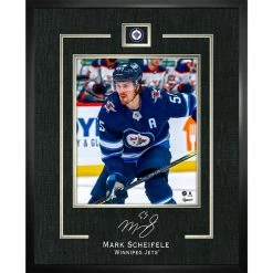FRAMEWORTH MARK SCHIEFELE WINNIPEG JETS FRAMED REPLICA SIGNATURE - 16X20