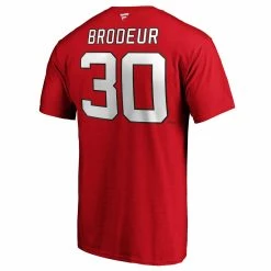 MARTIN BRODEUR NEW JERSEY DEVILS FANATICS ADULT HERITAGE T SHIRT