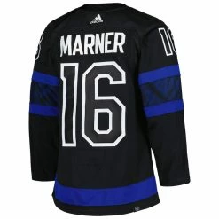 MITCH MARNER TORONTO MAPLE LEAFS X DREW HOUSE ADIDAS ADIZERO PRIMEGREEN AUTHENTIC BLACK REVERSIBLE THIRD JERSEY
