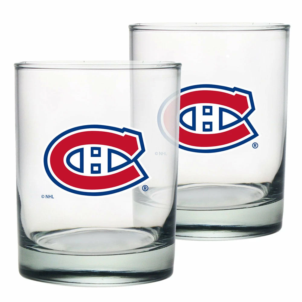 Mustang MONTREAL CANADIENS 2 PACK ROCK GLASS - ETCHED 1 Mustang MONTREAL CANADIENS 2 PACK ROCK GLASS - ETCHED