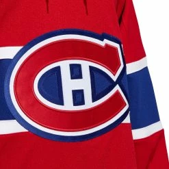 MONTREAL CANADIENS ADIDAS ADIZERO PRIMEGREEN AUTHENTIC RED HOME JERSEY -Atlantic Division Shop MONTREAL CANADIENS ADIDAS ADIZERO PRIMEGREEN AUTHENTIC RED HOME JERSEY LOGO CREST