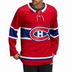 CAREY PRICE MONTREAL CANADIENS ADIDAS ADIZERO PRIMEGREEN AUTHENTIC RED HOME JERSEY -Atlantic Division Shop MONTREAL CANADIENS ADIDAS ADIZERO PRIMEGREEN AUTHENTIC RED HOME JERSEY MODEL FRONT 2d6867f1 874d 49fc 86be 402f4d68ac52