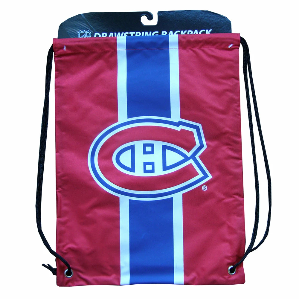 KDI MONTREAL CANADIENS DRAWSTRING LOGO BAG 1 KDI MONTREAL CANADIENS DRAWSTRING LOGO BAG