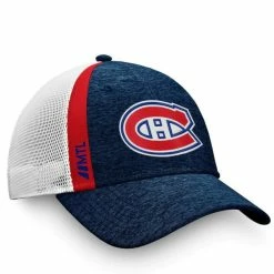 MONTREAL CANADIENS FANATICS MEN'S AUTHENTIC PRO LOCKER ROOM STRUCTURED ADJUSTABLE MESH HAT -Atlantic Division Shop MONTREAL CANADIENS FANATICS MEN S AP LOCKER ROOM STRUCTURED ADJUSTABLE MESH HAT RIGHT