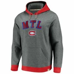 MONTREAL CANADIENS FANATICS MEN'S TRUE CLASSICS COLOUR BLOCK HOODIE