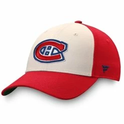 MONTREAL CANADIENS FANATICS MEN'S TRUE CLASSICS STRUCTURED ADJUSTABLE SNAPBACK HAT