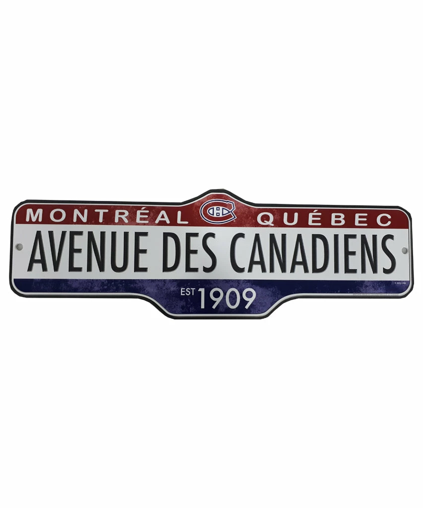 THE SPORTS VAULT MONTREAL CANADIENS STANDARD STREET SIGN 1 THE SPORTS VAULT MONTREAL CANADIENS STANDARD STREET SIGN