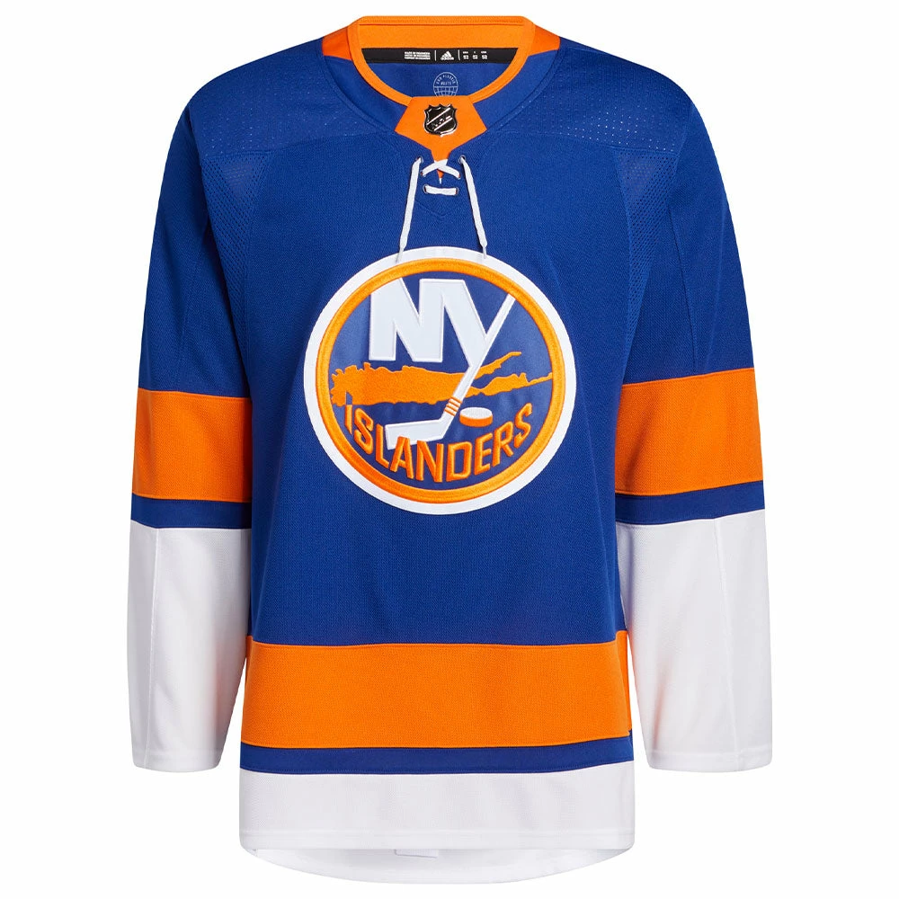 NEW YORK ISLANDERS ADIDAS ADIZERO PRIMEGREEN AUTHENTIC BLUE HOME JERSEY 1 NEW YORK ISLANDERS ADIDAS ADIZERO PRIMEGREEN AUTHENTIC BLUE HOME JERSEY