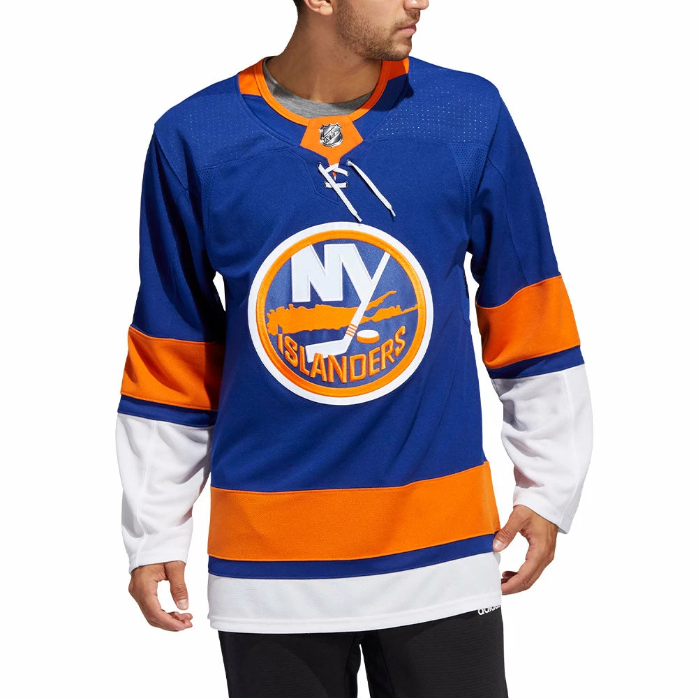 NEW YORK ISLANDERS ADIDAS ADIZERO PRIMEGREEN AUTHENTIC BLUE HOME JERSEY 2 NEW YORK ISLANDERS ADIDAS ADIZERO PRIMEGREEN AUTHENTIC BLUE HOME JERSEY - Image 2