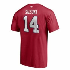 NICK SUZUKI MONTREAL CANADIENS FANATICS MEN'S NAME AND NUMBER T SHIRT