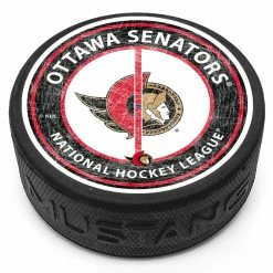 Mustang OTTAWA SENATORS CENTRE ICE PUCK