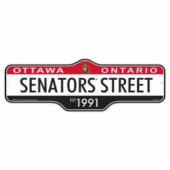 Mustang OTTAWA SENATORS DELUXE STREET SIGN 8X23