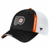PHILADELPHIA FLYERS FANATICS AUTHENTIC PRO 2022 NHL DRAFT STRUCTURED TRUCKER HAT