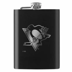 Mustang PITTSBURGH PENGUINS 8OZ FLASK - LASER ETCH