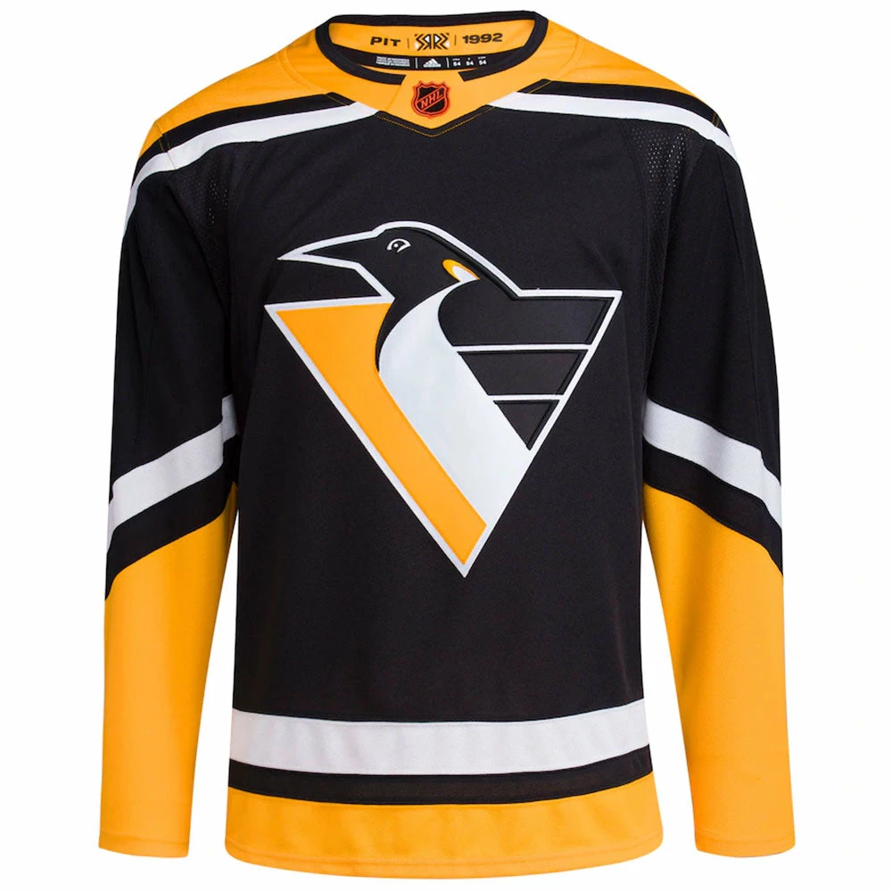 PITTSBURGH PENGUINS ADIDAS ADIZERO PRIMEGREEN AUTHENTIC REVERSE RETRO 2.0 JERSEY 1 PITTSBURGH PENGUINS ADIDAS ADIZERO PRIMEGREEN AUTHENTIC REVERSE RETRO 2.0 JERSEY