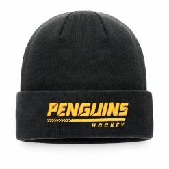 PITTSBURGH PENGUINS FANATICS MEN'S AUTHENTIC PRO LOCKER ROOM CUFF BEANIE TOQUE