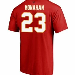 SEAN MONAHAN CALGARY FLAMES FANATICS MEN'S NAME AND NUMBER T SHIRT