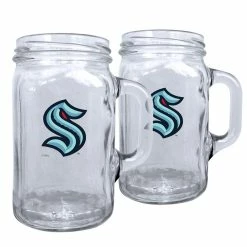 Mustang SEATTLE KRAKEN 16OZ MASON MUGS - 2 PACK