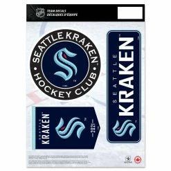 Mustang SEATTLE KRAKEN 8" X 11" DECAL SET