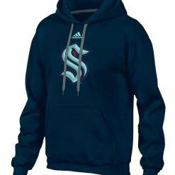 SEATTLE KRAKEN ADIDAS ADULT PRIMARY LOGO HOODIE