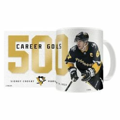 Mustang SIDNEY CROSBY PITTSBURGH PENGUINS 500TH GOAL COMMEMORATIVE 15OZ MUG