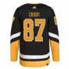 SIDNEY CROSBY PITTSBURGH PENGUINS ADIDAS ADIZERO PRIMEGREEN AUTHENTIC BLACK THIRD JERSEY
