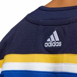ST. LOUIS BLUES ADIDAS ADIZERO PRIMEGREEN AUTHENTIC BLUE HOME JERSEY 11 ST. LOUIS BLUES ADIDAS ADIZERO PRIMEGREEN AUTHENTIC BLUE HOME JERSEY -Atlantic Division Shop ST LOUIS BLUES ADIDAS ADIZERO PRIMEGREEN AUTHENTIC BLUEHOME JERSEY COLLAR