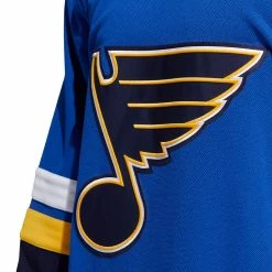 ST. LOUIS BLUES ADIDAS ADIZERO PRIMEGREEN AUTHENTIC BLUE HOME JERSEY 10 ST. LOUIS BLUES ADIDAS ADIZERO PRIMEGREEN AUTHENTIC BLUE HOME JERSEY -Atlantic Division Shop ST LOUIS BLUES ADIDAS ADIZERO PRIMEGREEN AUTHENTIC BLUEHOME JERSEY LOGO CREST
