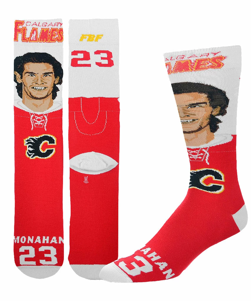NSSI SEAN MONAHAN CALGARY FLAMES MEN'S NHL MUGS SOCKS 1 NSSI SEAN MONAHAN CALGARY FLAMES MEN'S NHL MUGS SOCKS