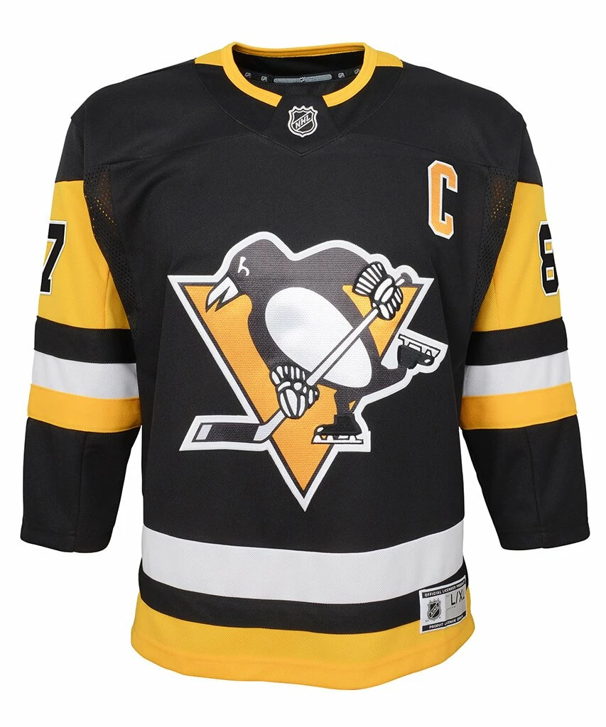 Outer Stuff SIDNEY CROSBY PITTSBURGH PENGUINS TODDLER PREMIER JERSEY 2 Outer Stuff SIDNEY CROSBY PITTSBURGH PENGUINS TODDLER PREMIER JERSEY - Image 2