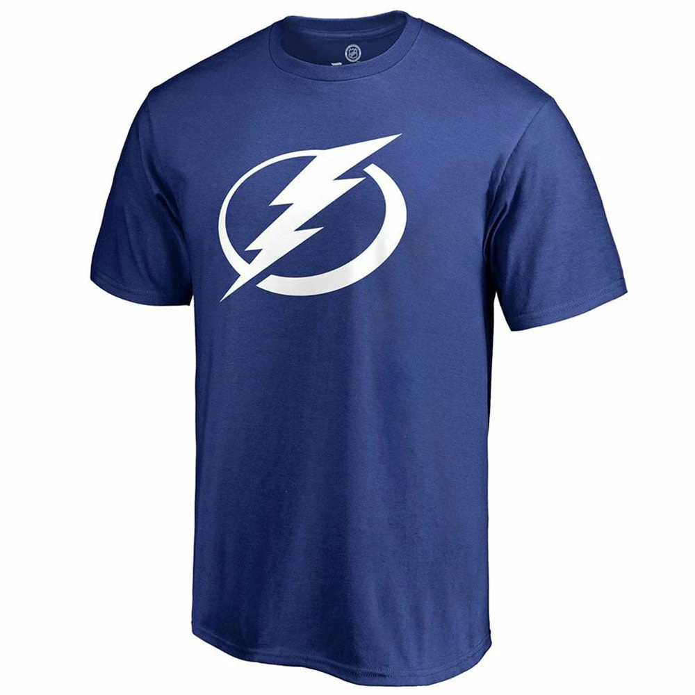TAMPA BAY LIGHTNING FANATICS ADULT PRIMARY LOGO SHIRT 1 TAMPA BAY LIGHTNING FANATICS ADULT PRIMARY LOGO SHIRT