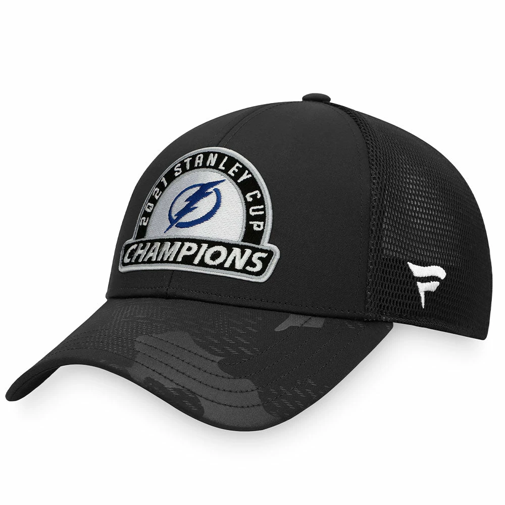 TAMPA BAY LIGHTNING FANATICS OFFICIAL AUTHENTIC 2021 NHL STANLEY CUP CHAMPIONS ADJUSTABLE HAT 1 TAMPA BAY LIGHTNING FANATICS OFFICIAL AUTHENTIC 2021 NHL STANLEY CUP CHAMPIONS ADJUSTABLE HAT