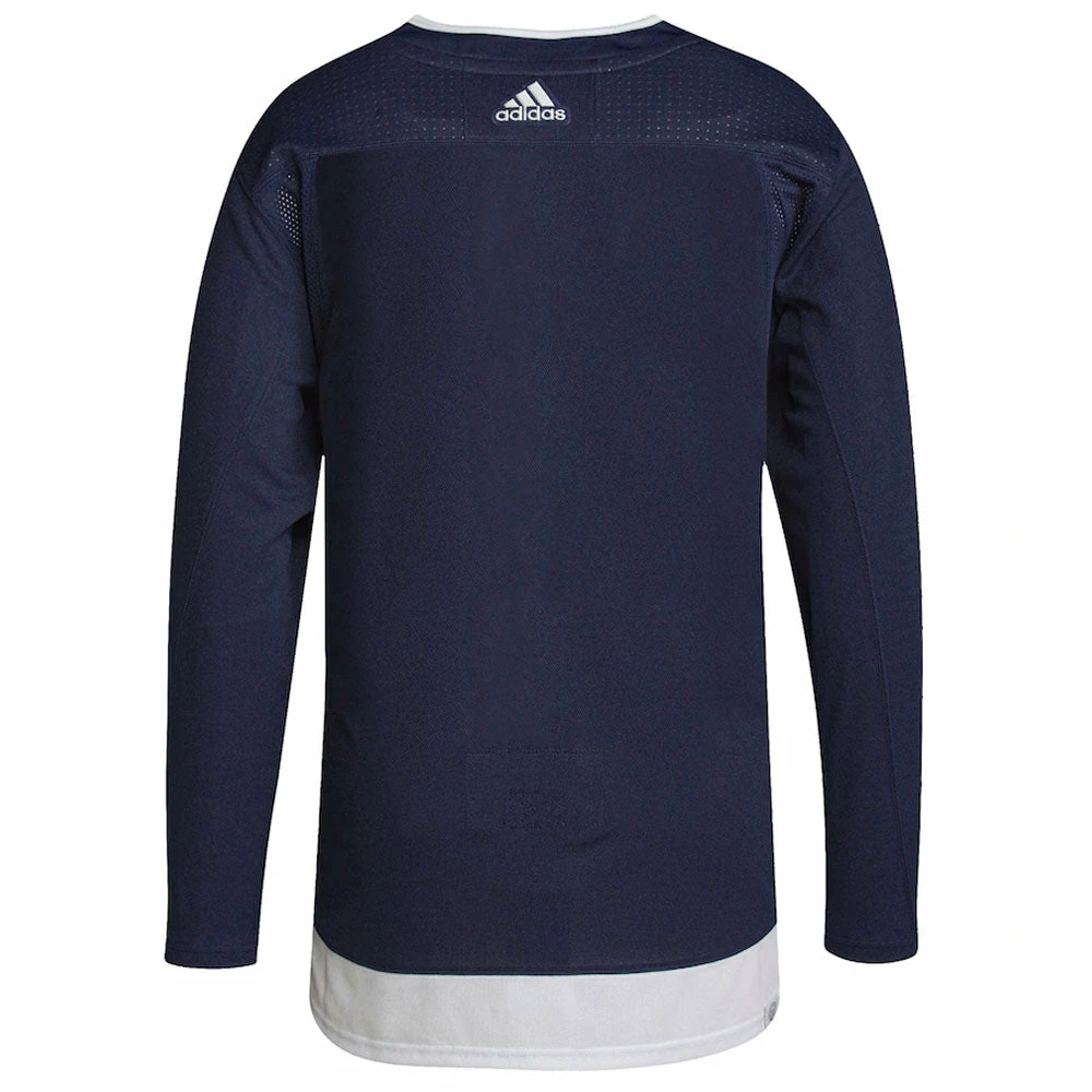 TORONTO MAPLE LEAFS 2022 NHL HERITAGE CLASSIC ADIDAS ADIZERO PRIMEGREEN AUTHENTIC NAVY JERSEY 2 TORONTO MAPLE LEAFS 2022 NHL HERITAGE CLASSIC ADIDAS ADIZERO PRIMEGREEN AUTHENTIC NAVY JERSEY - Image 2