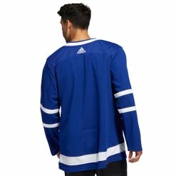 TORONTO MAPLE LEAFS ADIDAS ADIZERO PRIMEGREEN AUTHENTIC BLUE HOME JERSEY -Atlantic Division Shop TORONTO MAPLE LEAFS ADIDAS ADIZERO PRIMEGREEN AUTHENTIC BLUEHOME JERSEY MODEL BACK