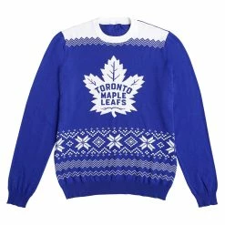 KDI TORONTO MAPLE LEAFS BIG LOGO 2 COLOR UGLY SWEATER