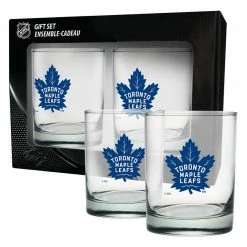 Mustang TORONTO MAPLE LEAFS 2 PACK ROCK GLASS - ETCHED