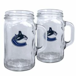 Mustang VANCOUVER CANUCKS 16OZ MASON MUGS - 2 PACK