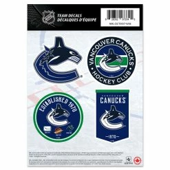 Mustang VANCOUVER CANUCKS 5" X 7" MINI DECAL SET