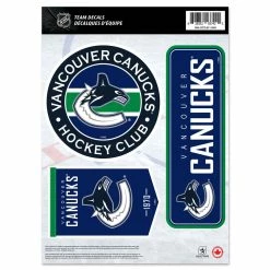 Mustang VANCOUVER CANUCKS 8" X 11" DECAL SET