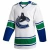 VANCOUVER CANUCKS ADIDAS ADIZERO PRIMEGREEN AUTHENTIC WHITE AWAY JERSEY