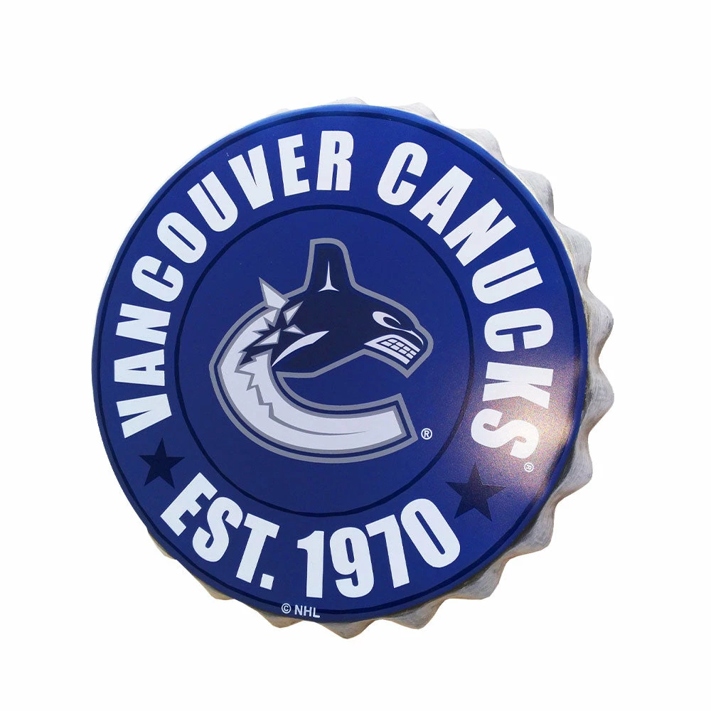 KDI VANCOUVER CANUCKS BOTTLE CAP WALL LOGO 1 KDI VANCOUVER CANUCKS BOTTLE CAP WALL LOGO