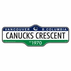 Mustang VANCOUVER CANUCKS DELUXE STREET SIGN 8X23