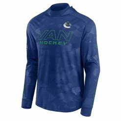 VANCOUVER CANUCKS FANATICS MEN'S AUTHENTIC PRO LOCKER ROOM LIGHTWEIGHT CAMO HOODIE